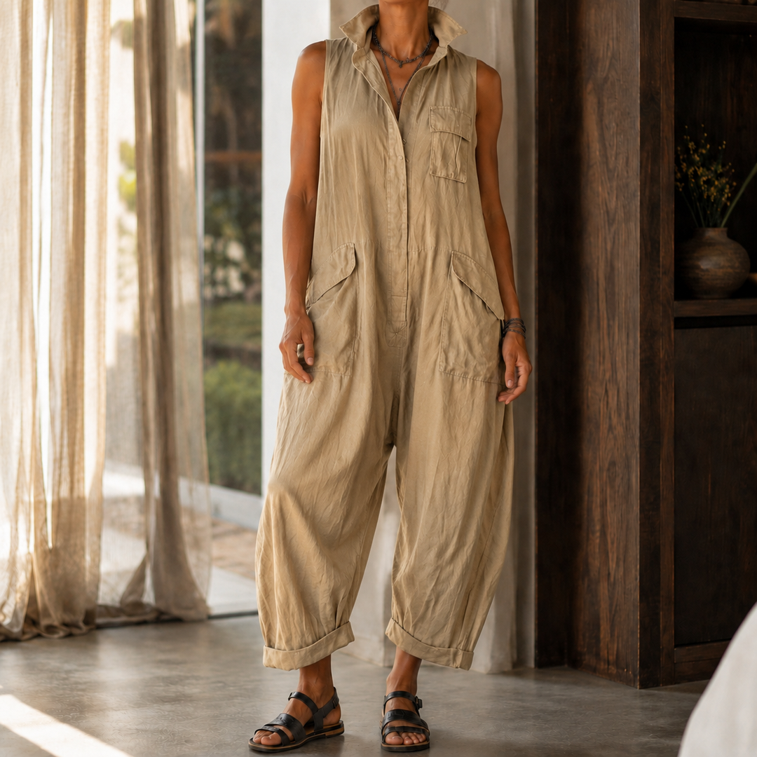 Women's Colette-Rose Wide Leg Jumpsuit in Black | Invictora.com