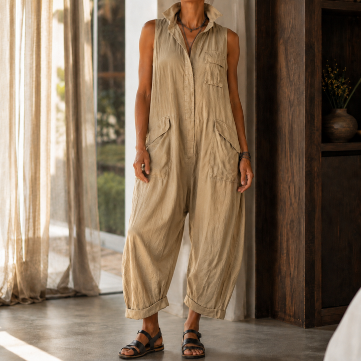 Women's Colette-Rose Wide Leg Jumpsuit in Black | Invictora.com