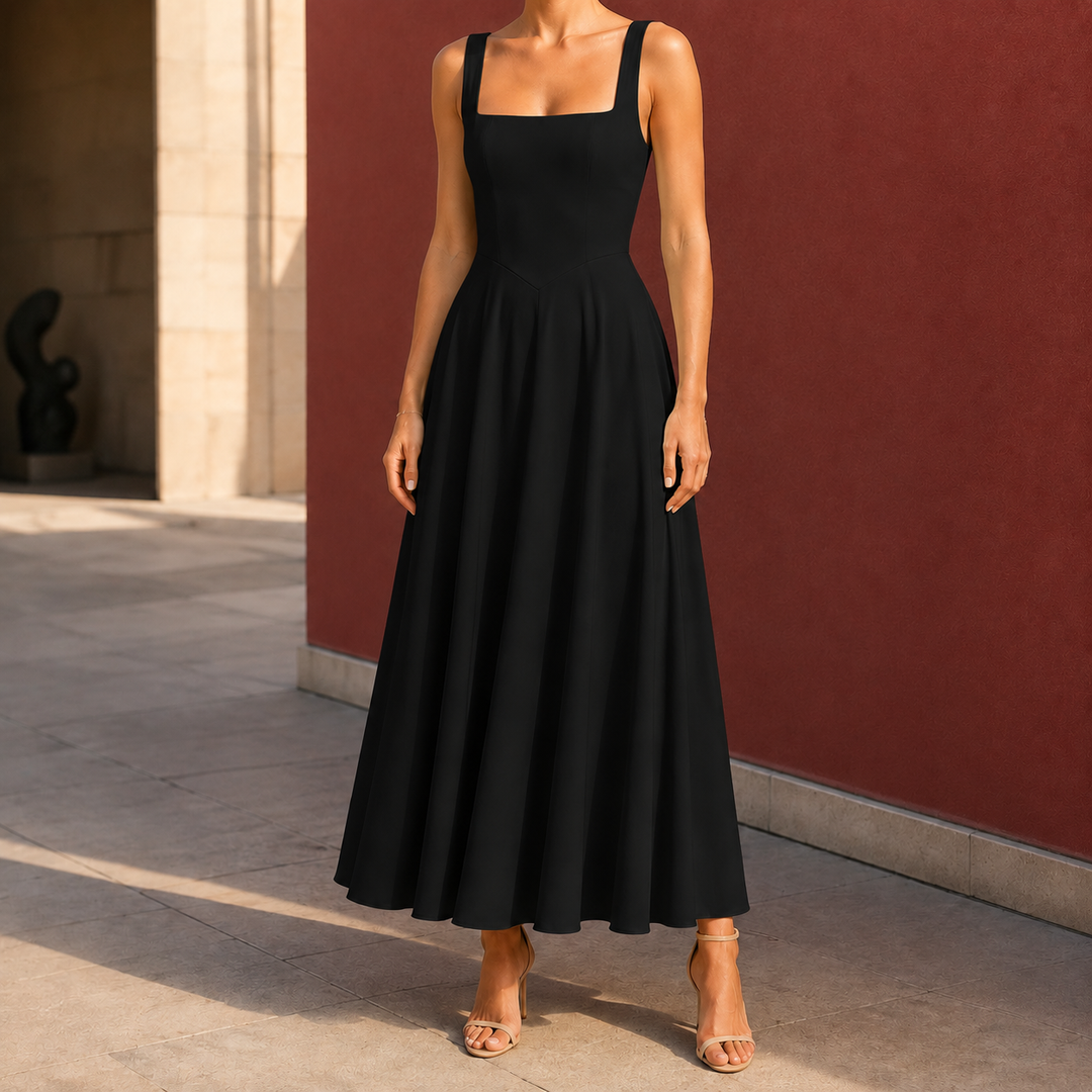 Women's Winona-Rae Square Neck Dress in Sage Green | Invictora.com