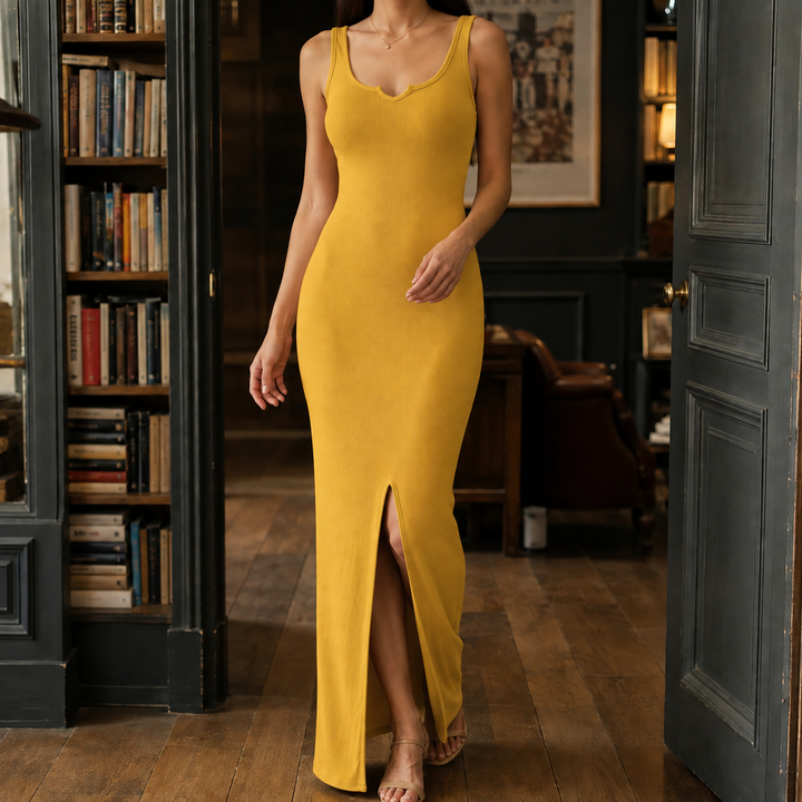 Women's Magdalena Ribbed Maxi Dress product image | Invictora.com