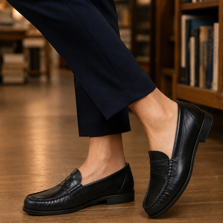 Women's Cabrini Leather Loafers in Brown | Invictora.com