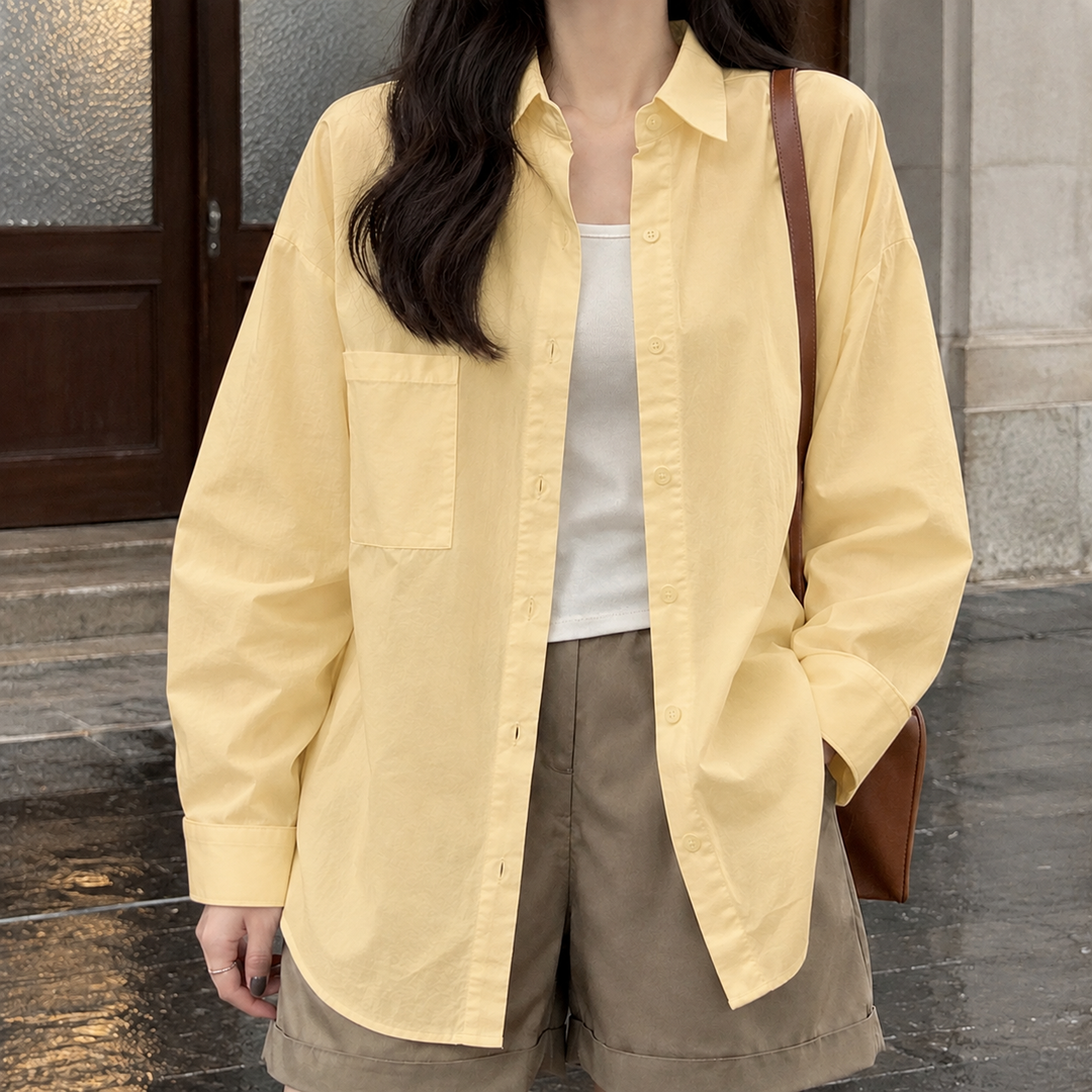 Women's Sarah Relaxed Shirt in White | Invictora.com