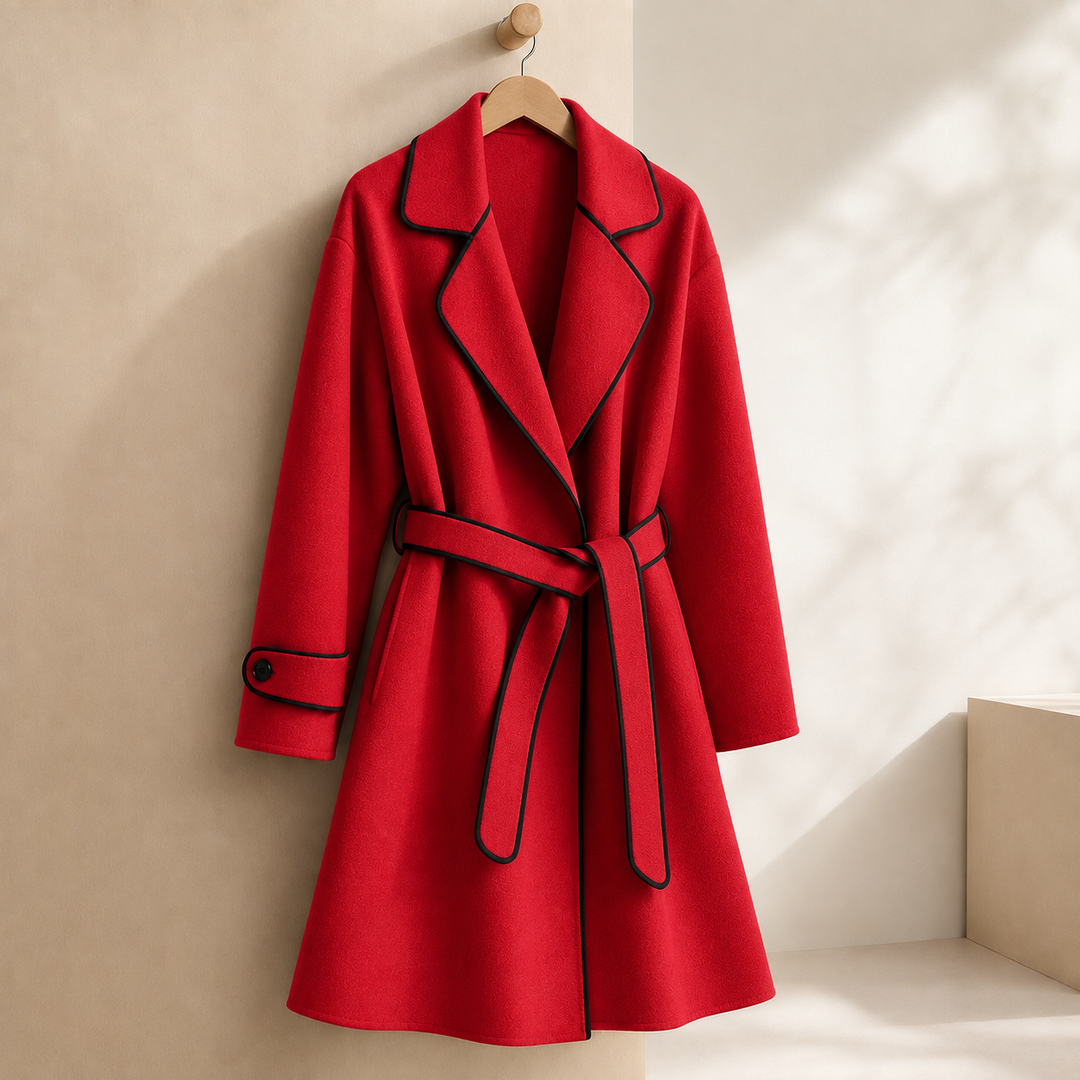 Women's Amabel-Kate Cashmere Coat in Green | Invictora.com