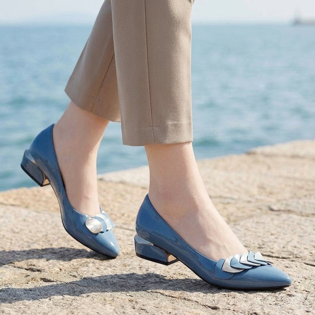 Women's Sienna Pointed Block Heels product image | Invictora.com