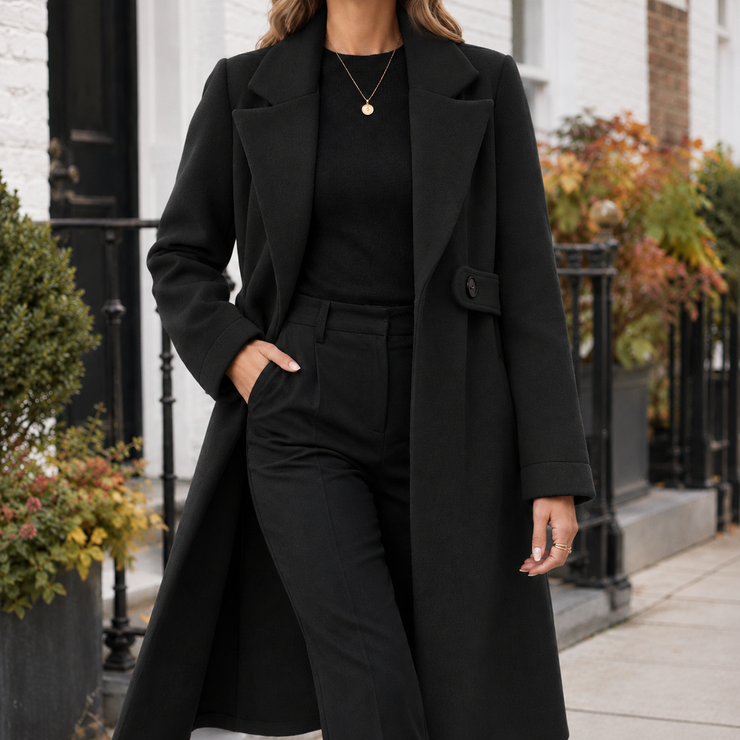 Women's Brigitta-June Longline Coat in Camel | Invictora.com