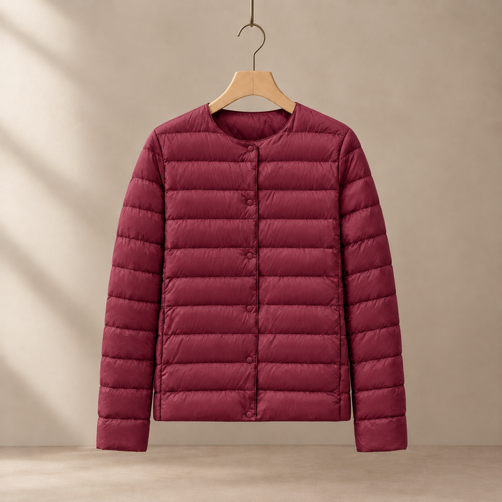 Women's Letitia Quilted Jacket in Off White | Invictora.com