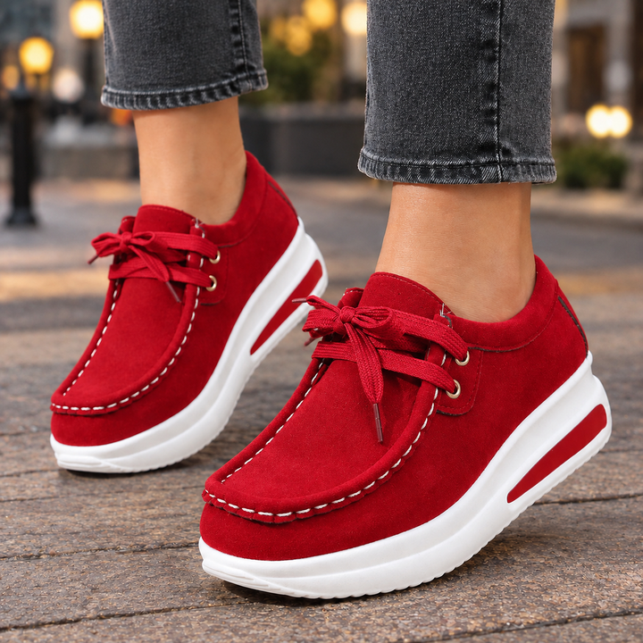 Women's Marostica-Milano Suede Wedge Shoes in Brown | Invictora.com