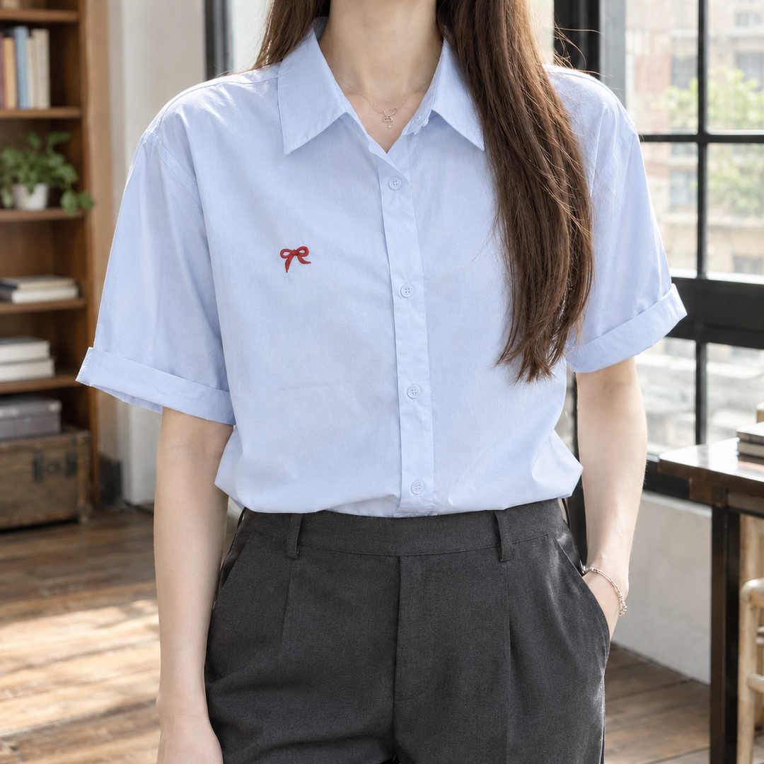 Women's Mariella Relaxed Shirt in White | Invictora.com