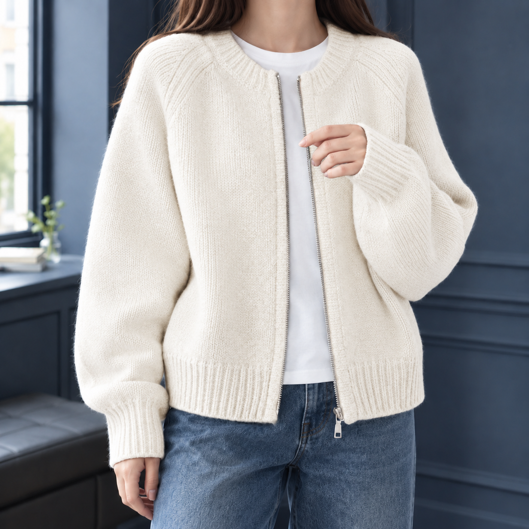 Women's Heidi Relaxed Cardigan in Gray | Invictora.com
