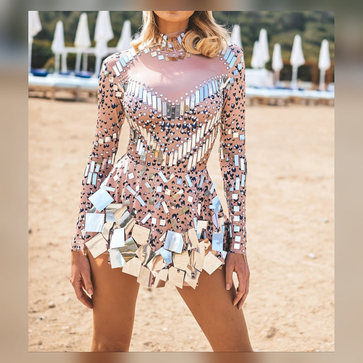 Women's Cleo Crystal Embellished Mini Dress product image | Invictora.com