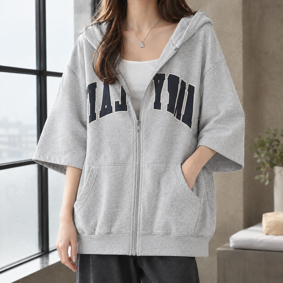 Women's Bridget Zip Hoodie in Black | Invictora.com