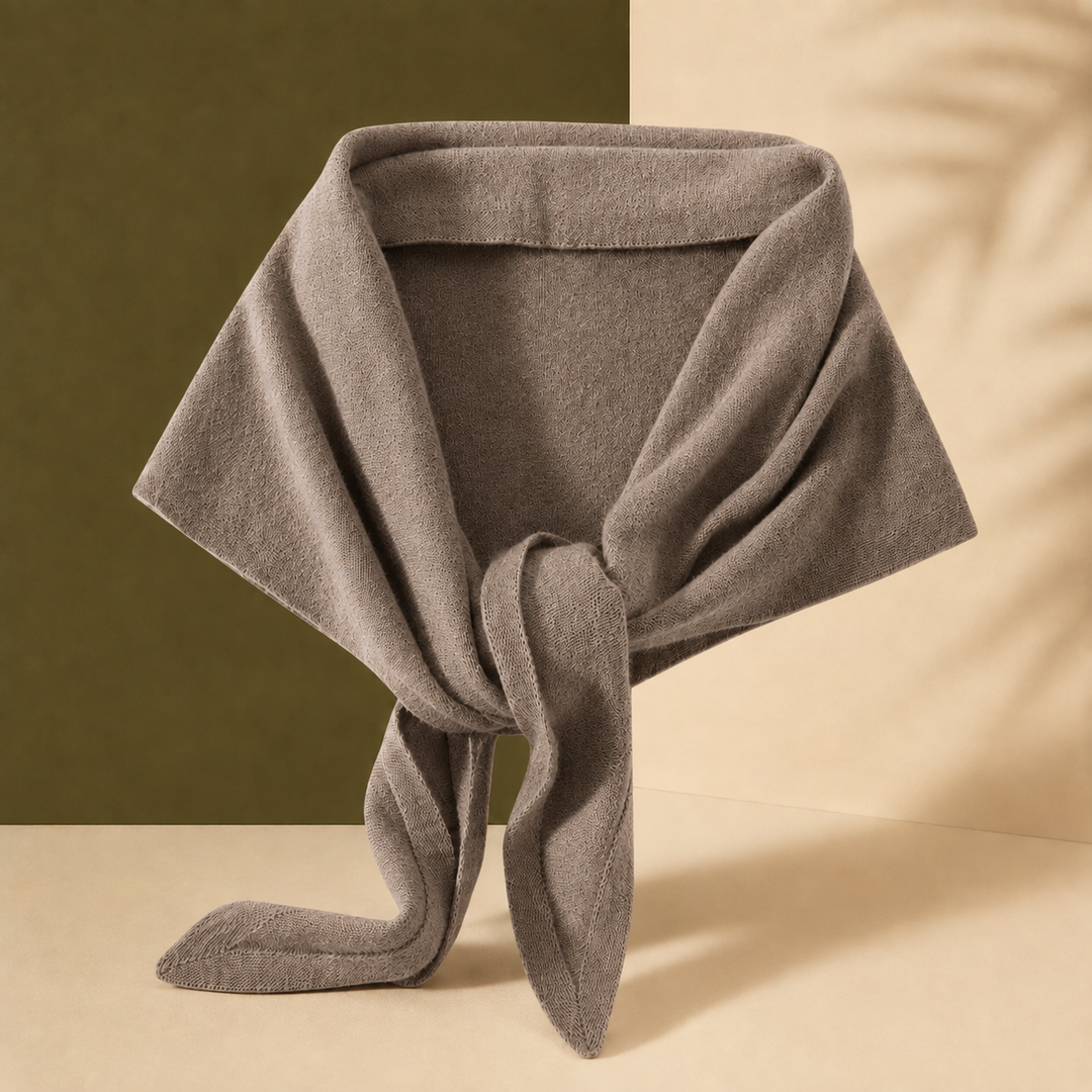 Women's Chatsworth Wrap Cashmere Scarf in Dark Gray | Invictora.com