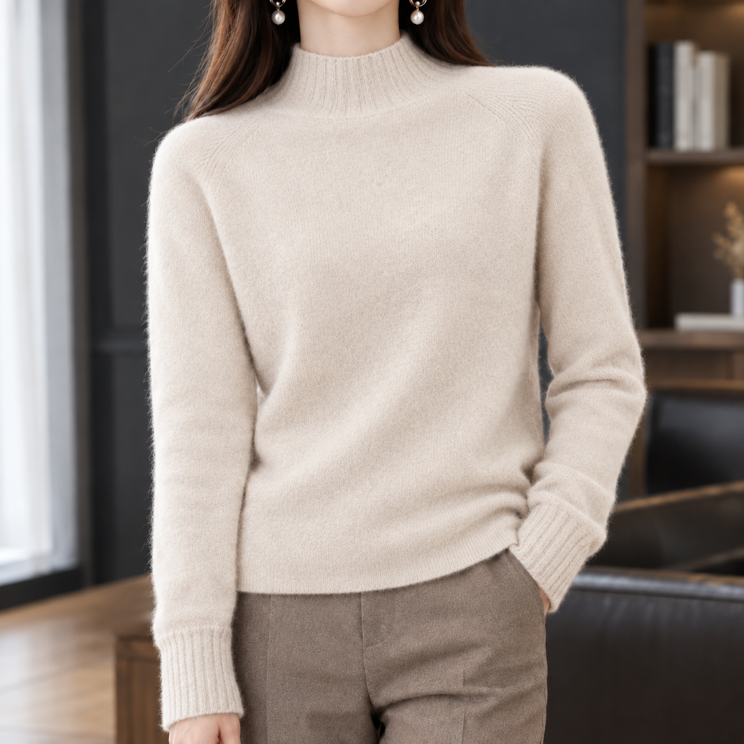 Women's Eden-Jade Cashmere Sweater in Red | Invictora.com