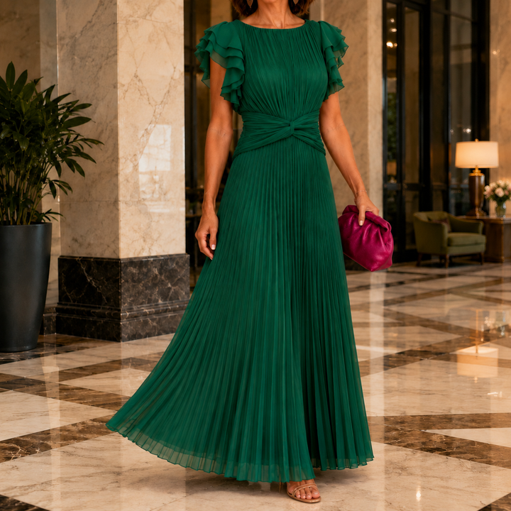 Women's Renata-Jade Pleated Dress in Pink | Invictora.com