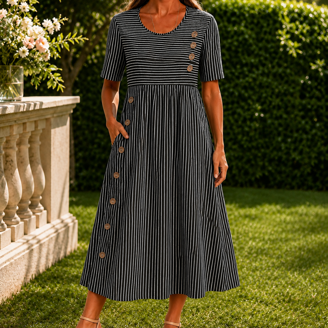 Women's Fenna-Elise Striped Midi Dress product image | Invictora.com