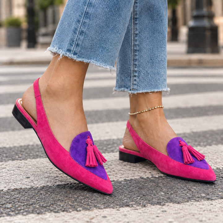 Women's Rimini Tassel Slingbacks product image | Invictora.com