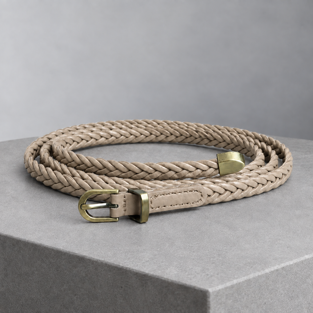 Women's Bertani Braided Belt in Black | Invictora.com