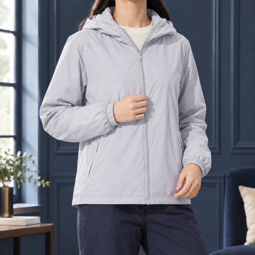 Women's Valerie Hooded Down Jacket in Mysterious Black | Invictora.com