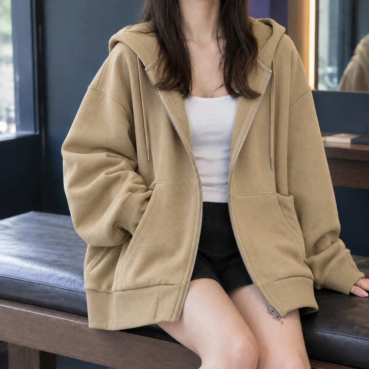 Women's Aimee-Marie Oversized Hoodie in Black | Invictora.com