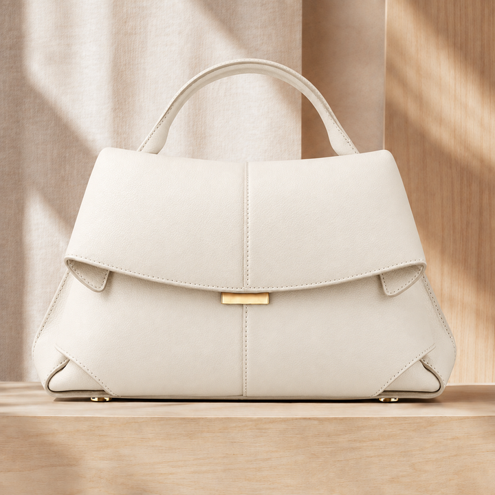 Women's Matera Sculpted Handbag in Brown | Invictora.com