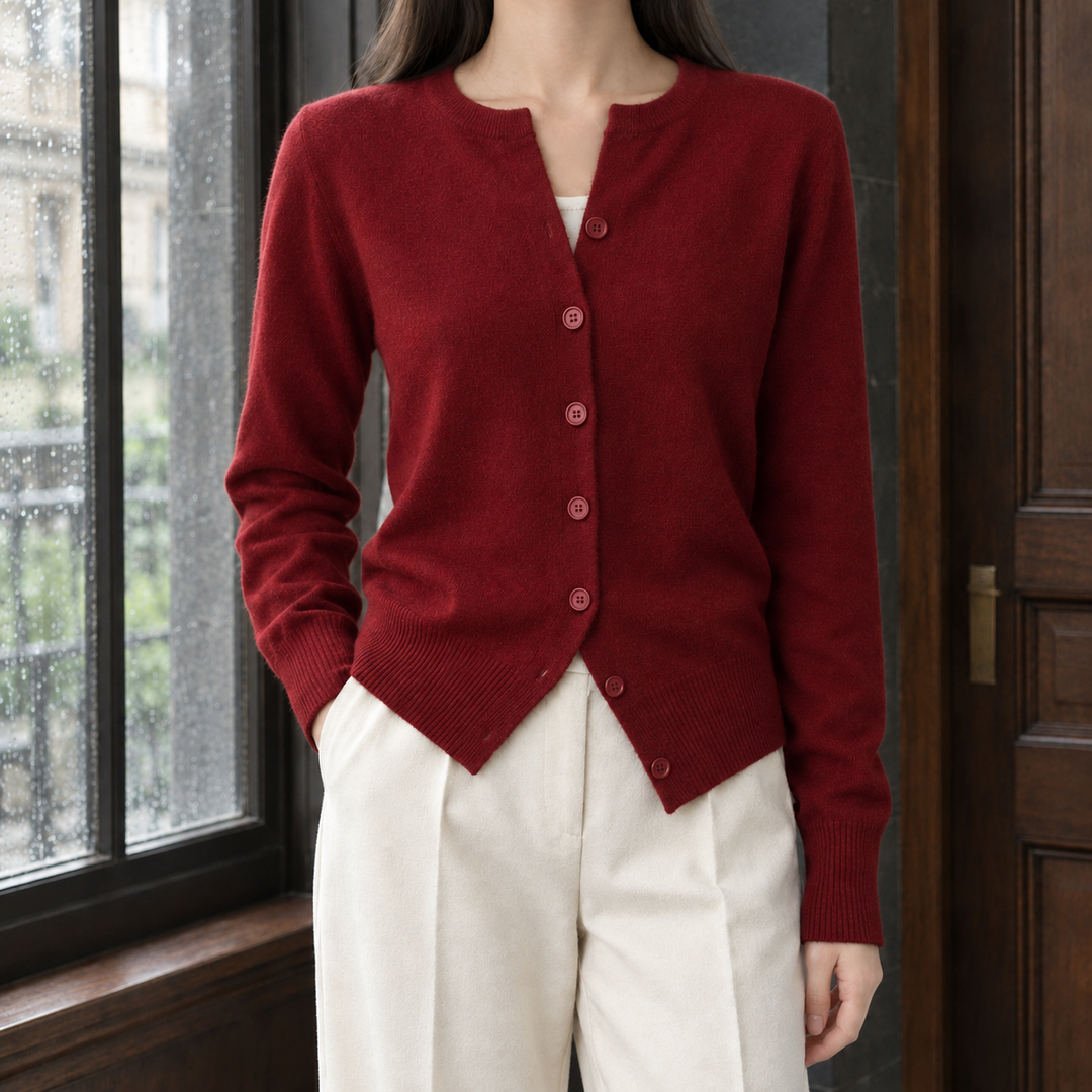 Women's Cecilia Button Front Sweater in Black | Invictora.com