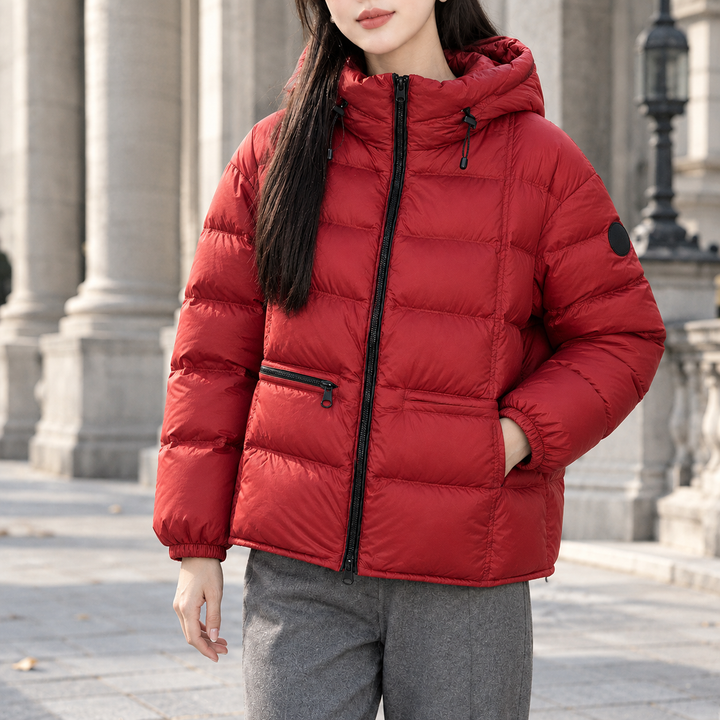 Women's Thalia-Pearl Quilted Jacket in Black | Invictora.com
