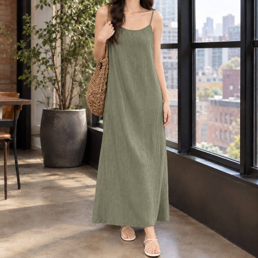 Women's Bronwen Pleated Maxi Dress product image | Invictora.com