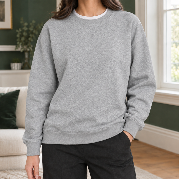 Women's Isabelle-Lane Cotton Sweatshirt in Black | Invictora.com
