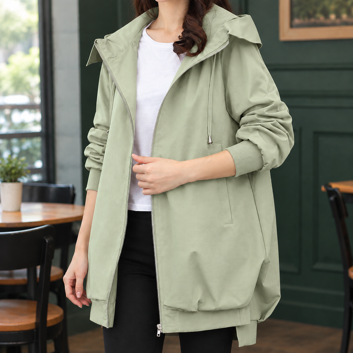 Women's Aiglon-Louise Hooded Jacket in Off White | Invictora.com