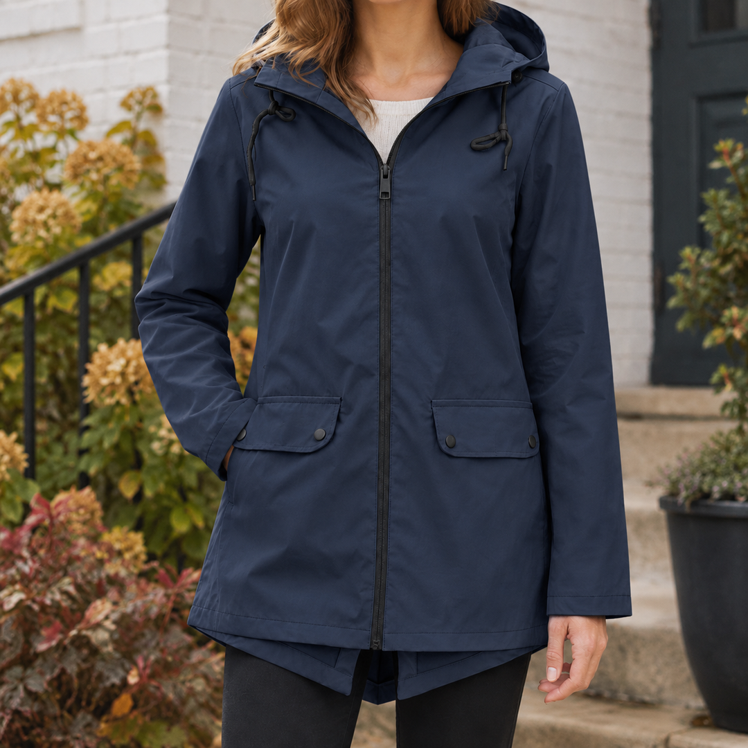 Women's Talia-Sage Hooded Jacket in Gray | Invictora.com