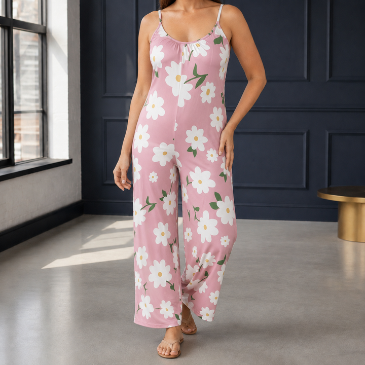 Women's Lucia-Skye Scoop Neck Jumpsuit in Yellow Green | Invictora.com
