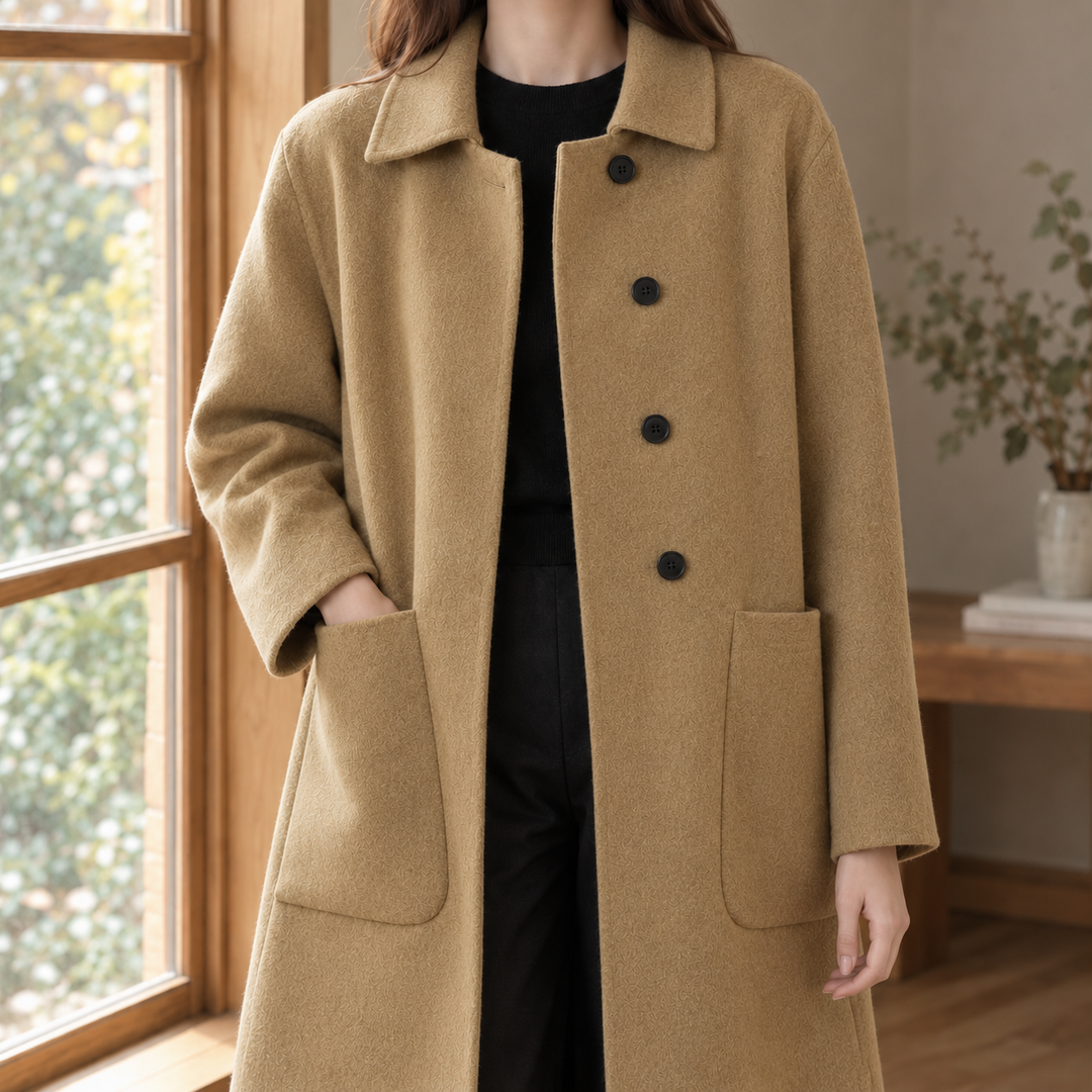 Women's Ameline-Elise Wool Coat in Gray | Invictora.com