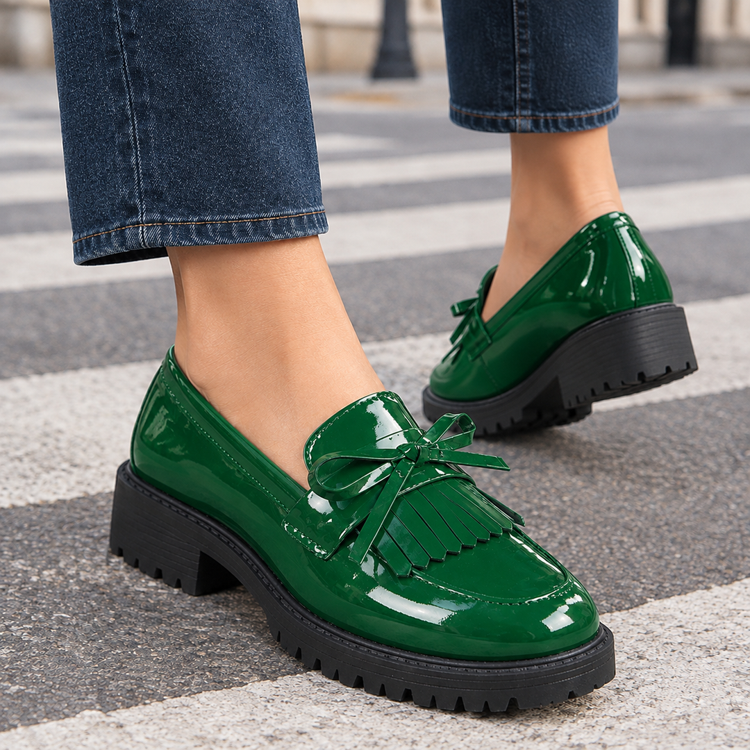 Women's Gonzaga Patent Loafers product image | Invictora.com