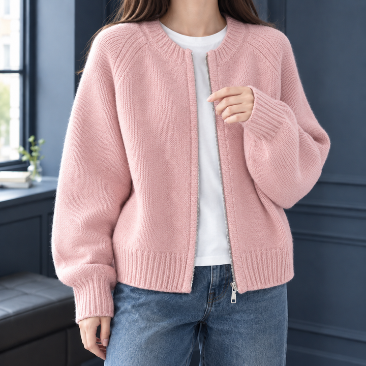 Women's Heidi Relaxed Cardigan in Gray | Invictora.com