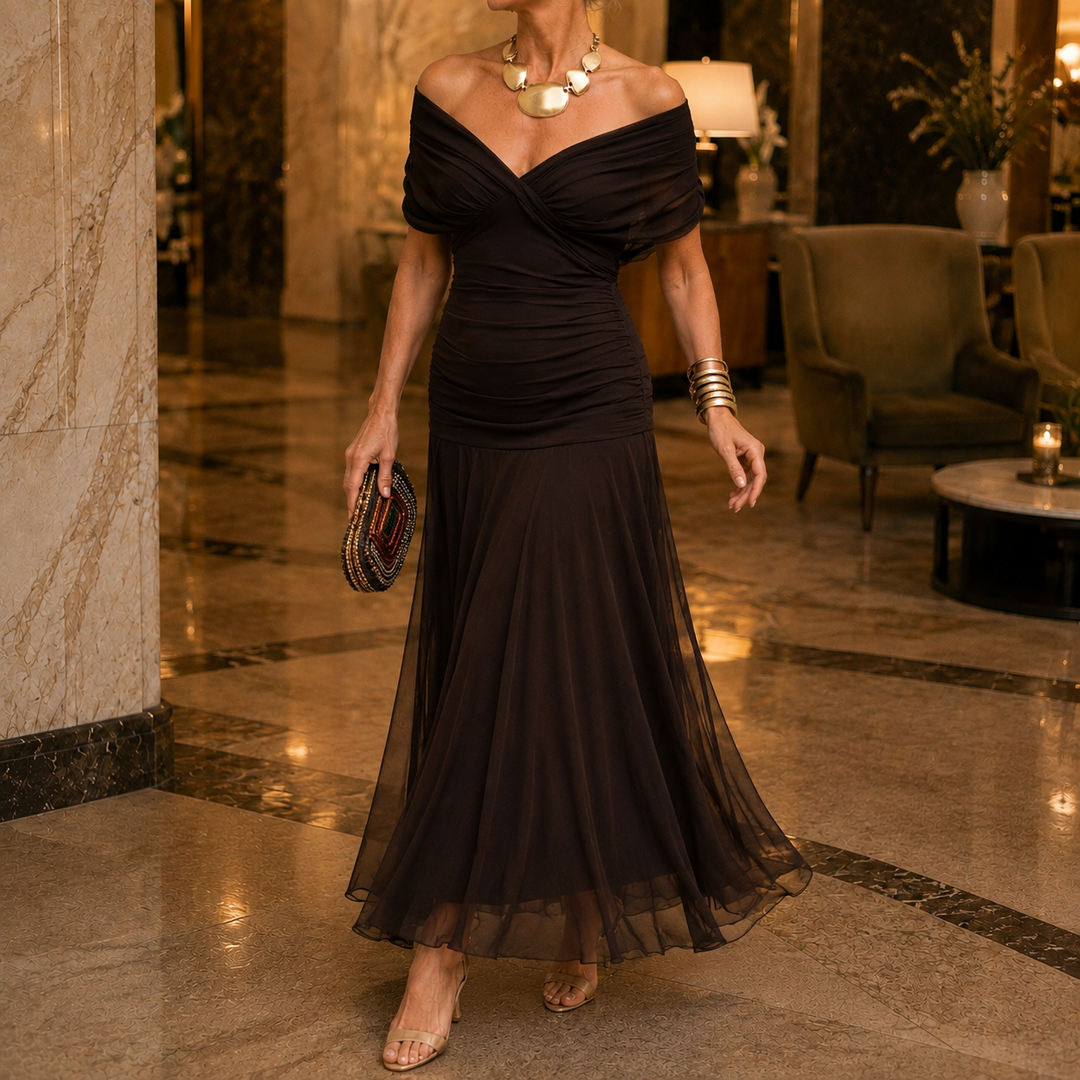 Women's Valeria-Rose Draped Maxi Dress product image | Invictora.com