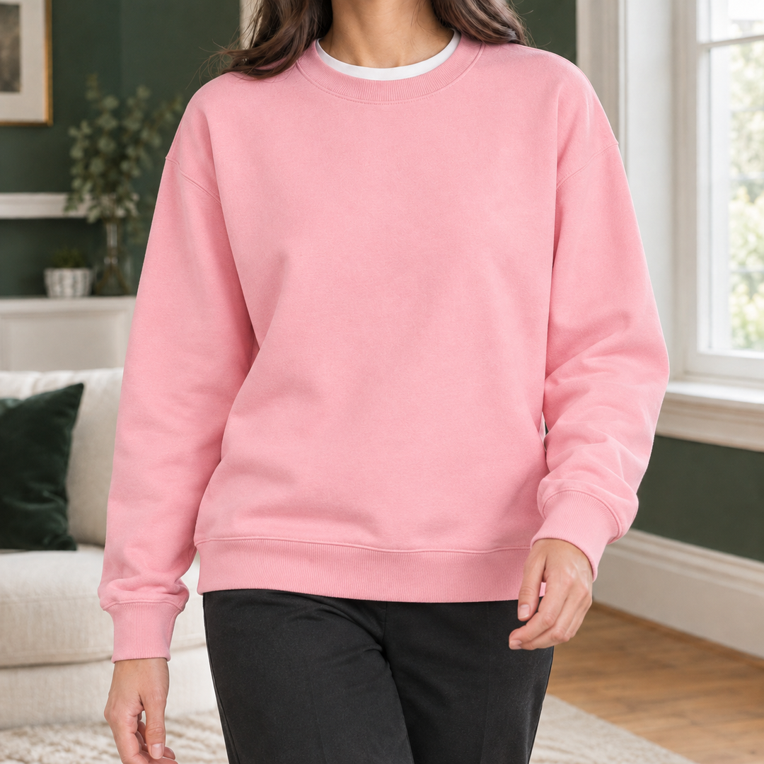 Women's Isabelle-Lane Cotton Sweatshirt in Black | Invictora.com