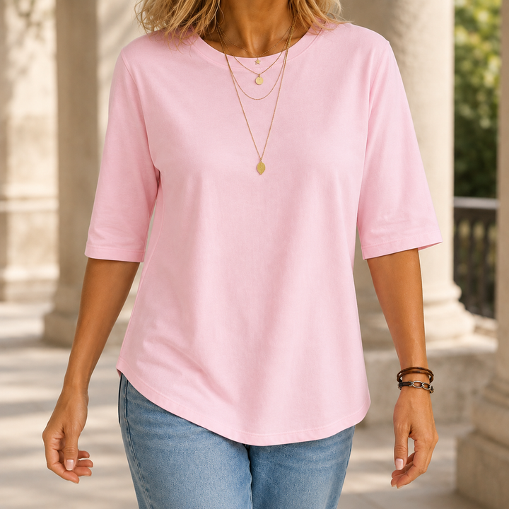 Women's Eva-Jane Relaxed Tee in Gray | Invictora.com