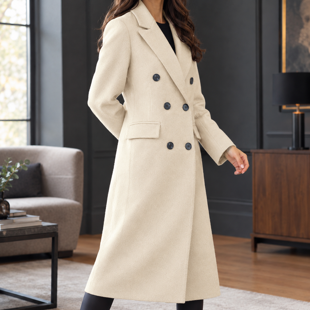 Women's Sidonie-Claire Cashmere Coat in Dark Brown | Invictora.com