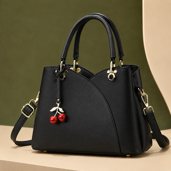 Women's Vinci Cherry Handbag in Red | Invictora.com