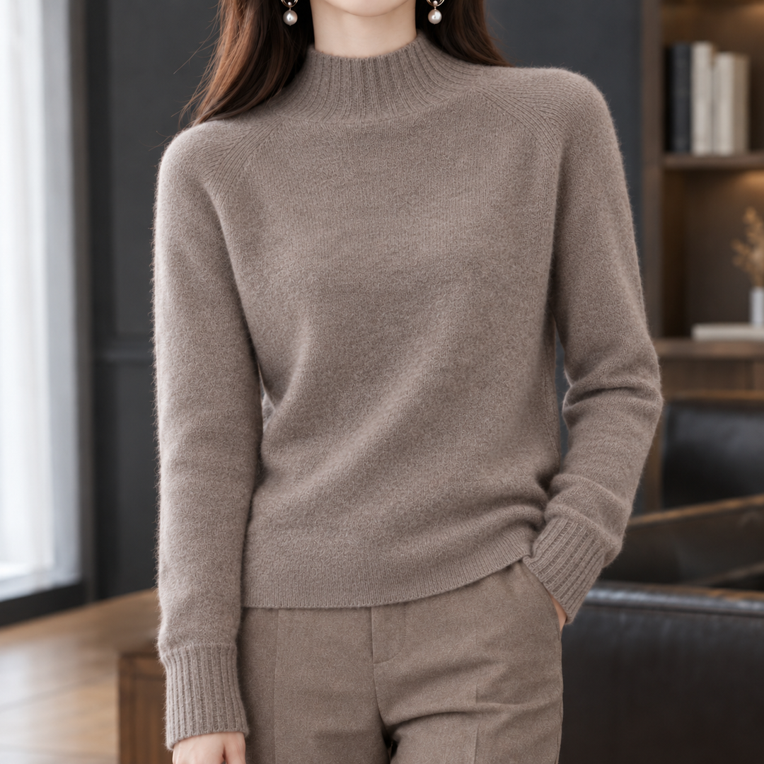 Women's Eden-Jade Cashmere Sweater in Red | Invictora.com