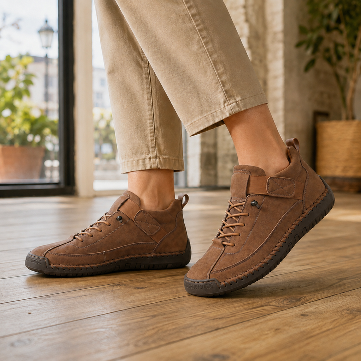 Women's Garda Orthopedic Sneakers in Beige | Invictora.com