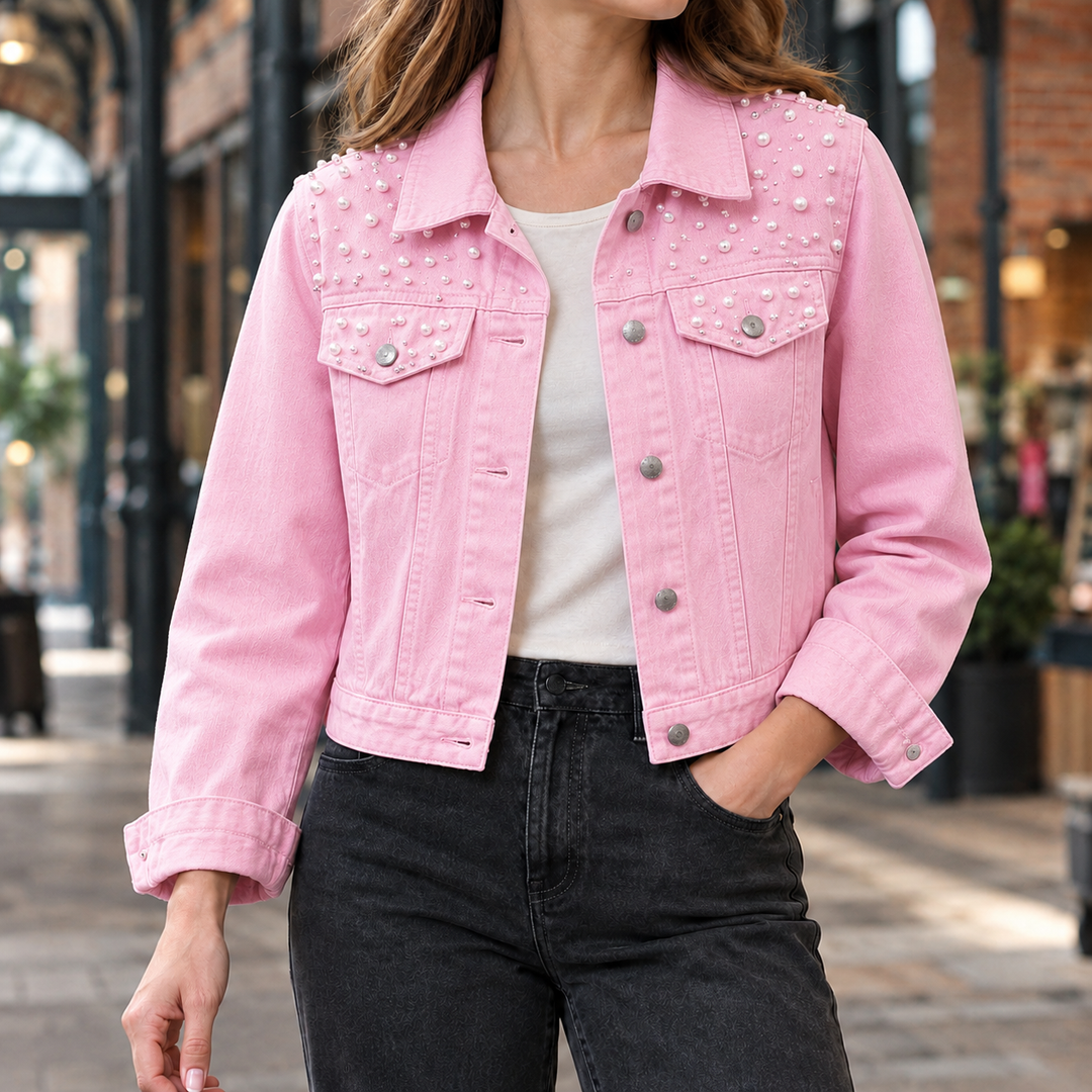 Women's Sidonie Beaded Jacket in White | Invictora.com
