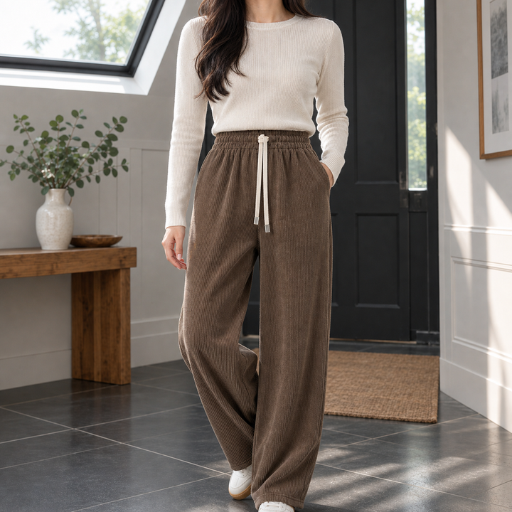 Women's Maxine-Claire Wide-Leg Sweater in Black | Invictora.com