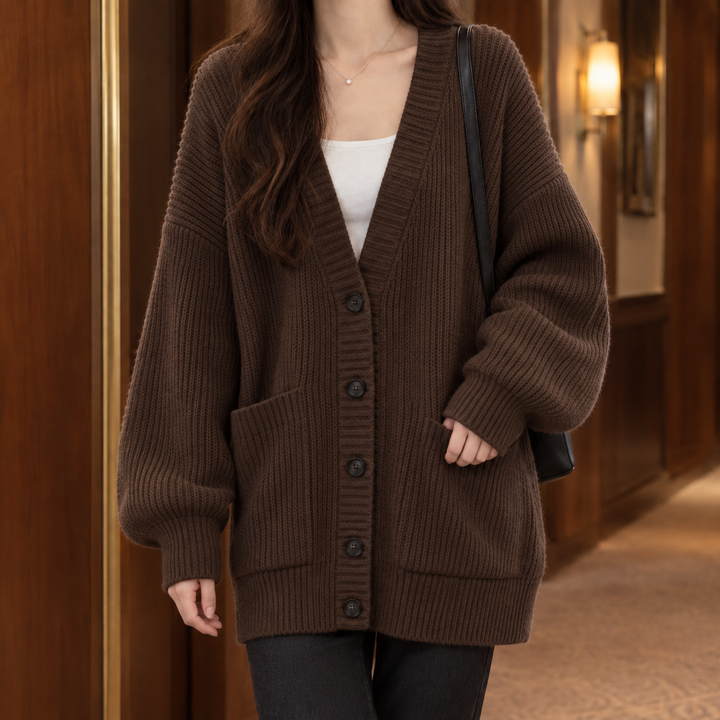 Women's Ines-Faye Ribbed Cardigan in White | Invictora.com