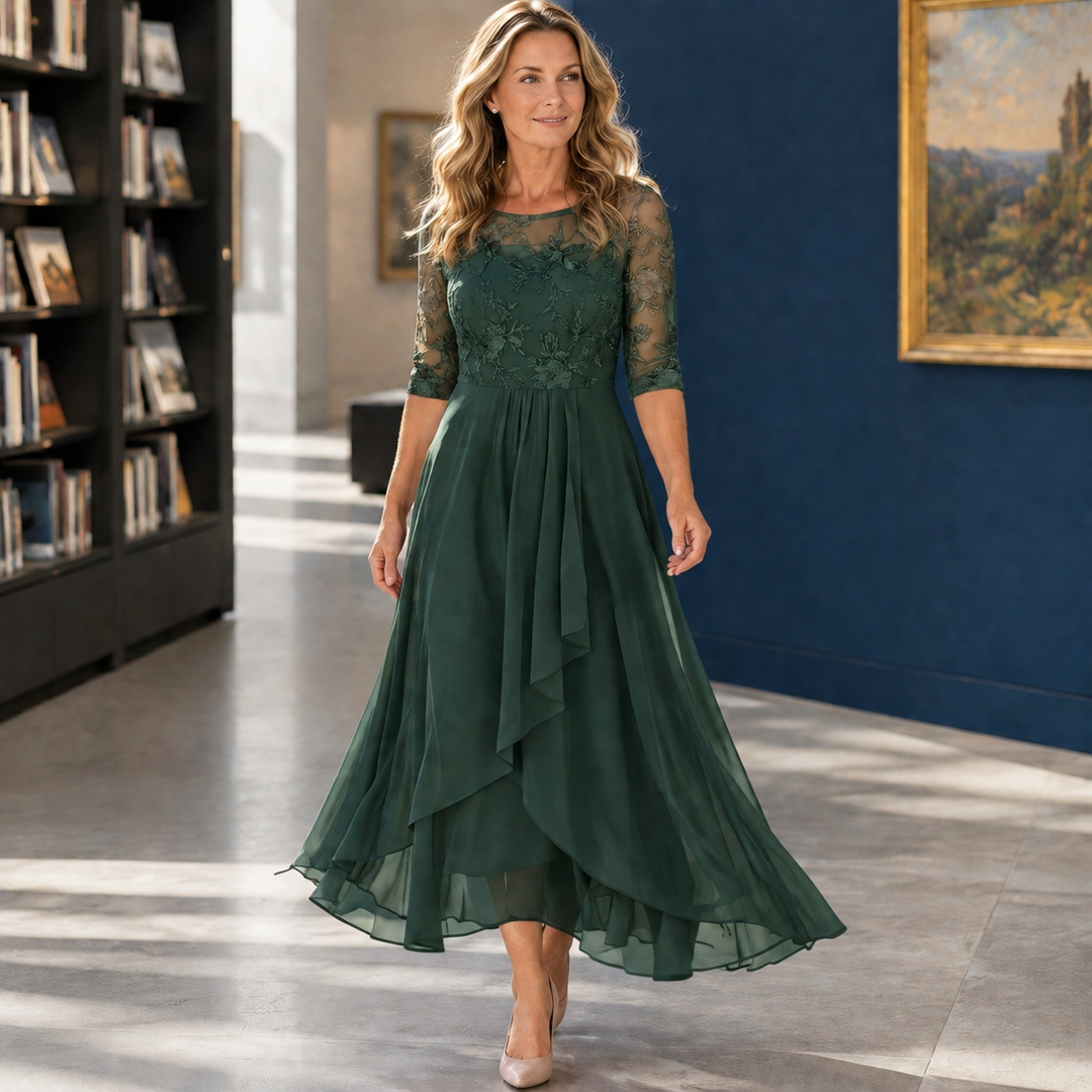 Women's Mireille-Eve Asymmetric Dress in Pink | Invictora.com