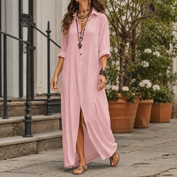 Women's Marcella Maxi Shirt Dress product image | Invictora.com