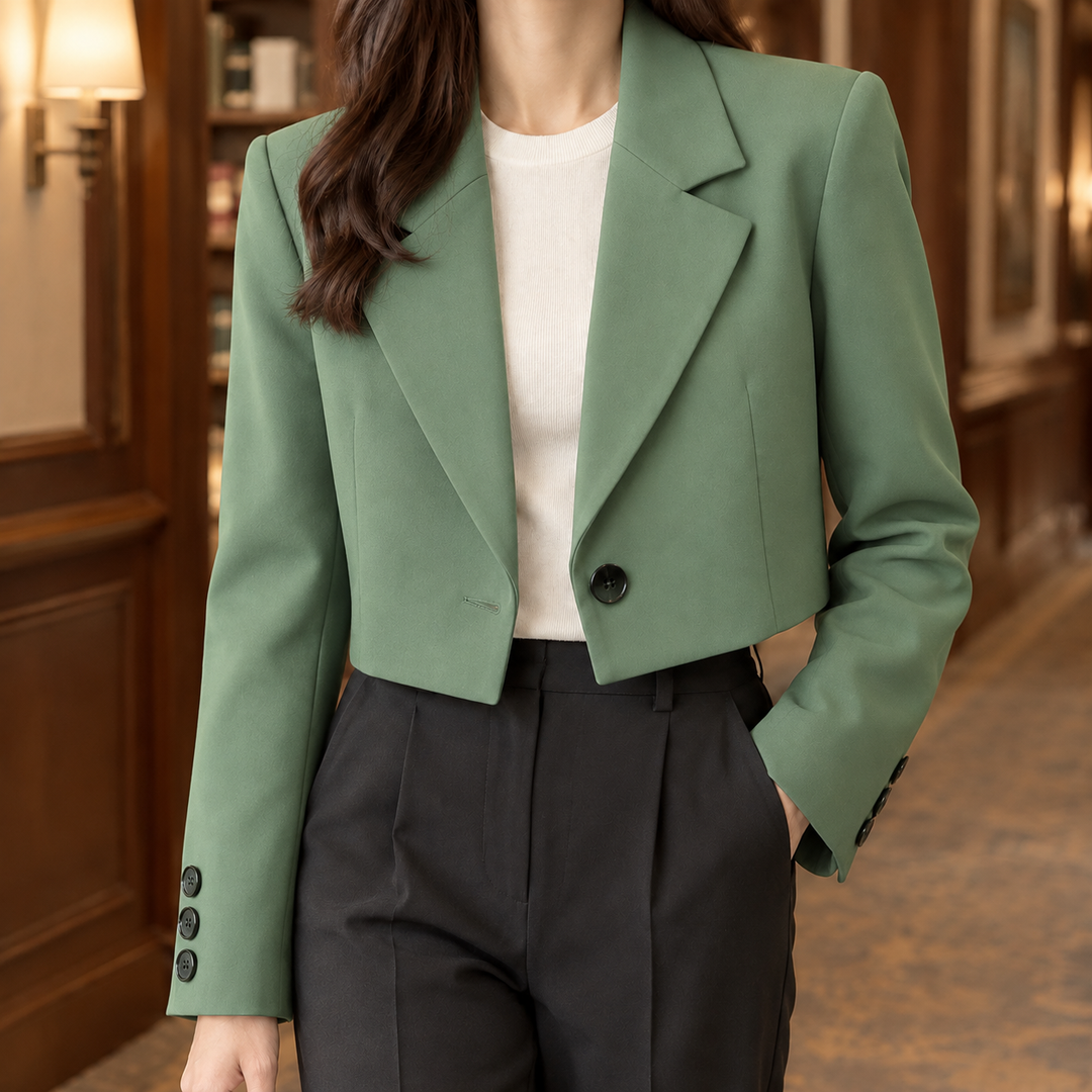 Women's Arabelle Tailored Blazer in Black | Invictora.com