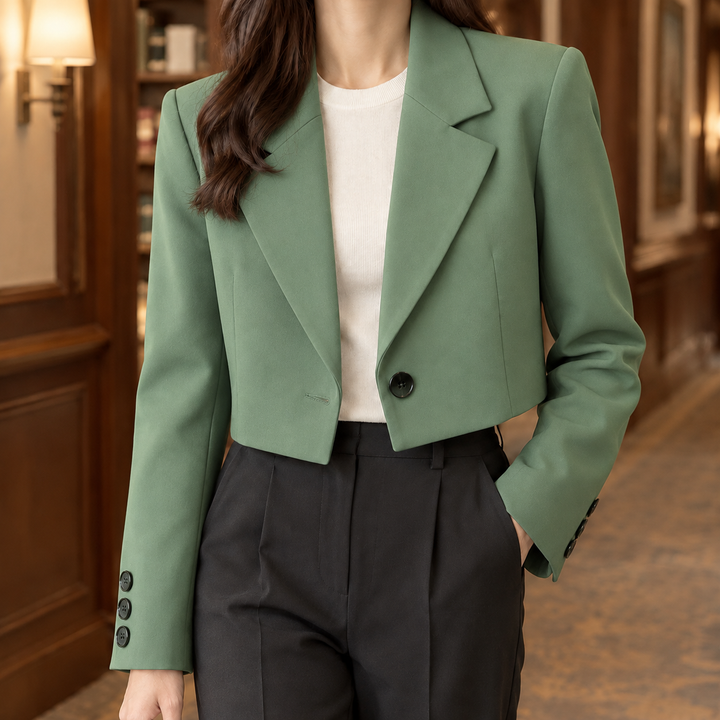 Women's Arabelle Tailored Blazer in Black | Invictora.com