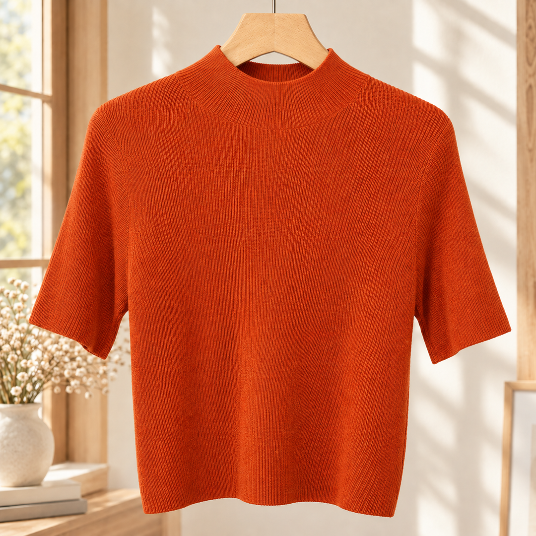 Women's Quinn Mock Neck Top in Black | Invictora.com