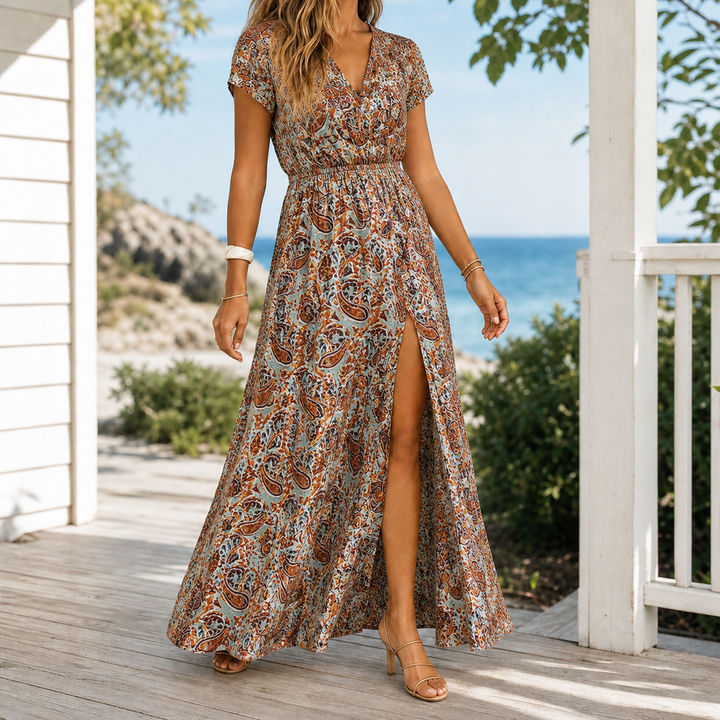 Women's Alba-June Wrap Maxi Dress product image | Invictora.com